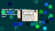 Online SAT Latin: Create your own SAT Latin vocabulary Flash cards. Include Spaced Repetition and