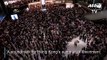 HK demonstrators rock new protest anthem