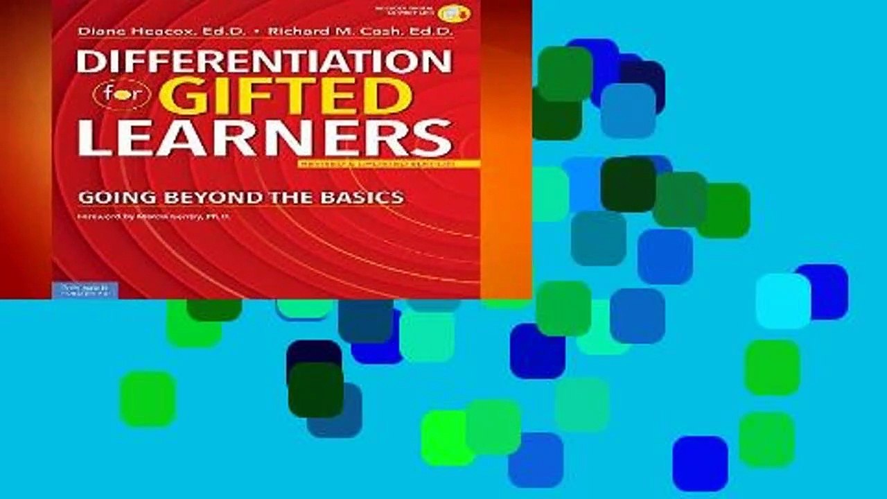 [Read] Differentiation for Gifted Learners: Going Beyond the Basics  For Free