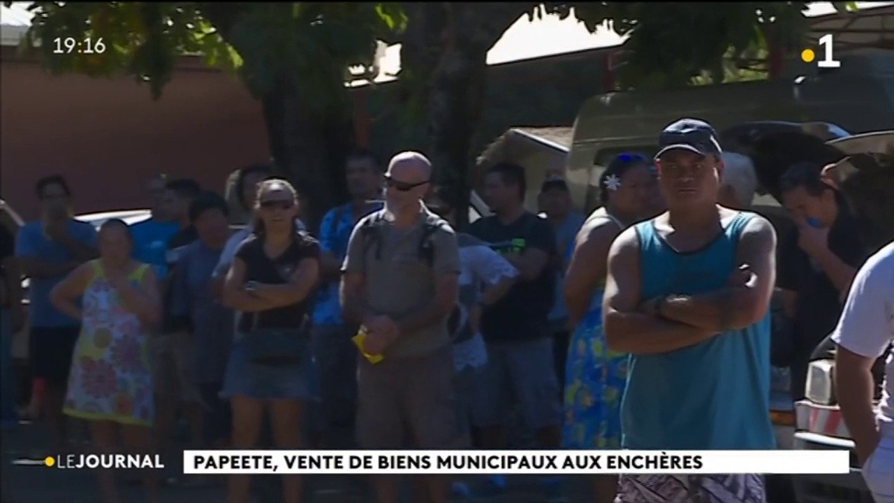 Vente aux enchères à la mairie de Papeete
