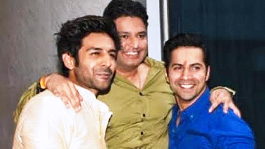 Varun, Kartik, Aparshakti, Nushrat At Bhushan Kumar's Ganpati Darshan
