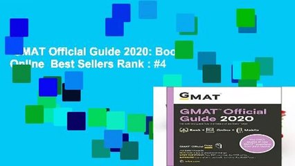GMAT Official Guide 2020: Book + Online  Best Sellers Rank : #4