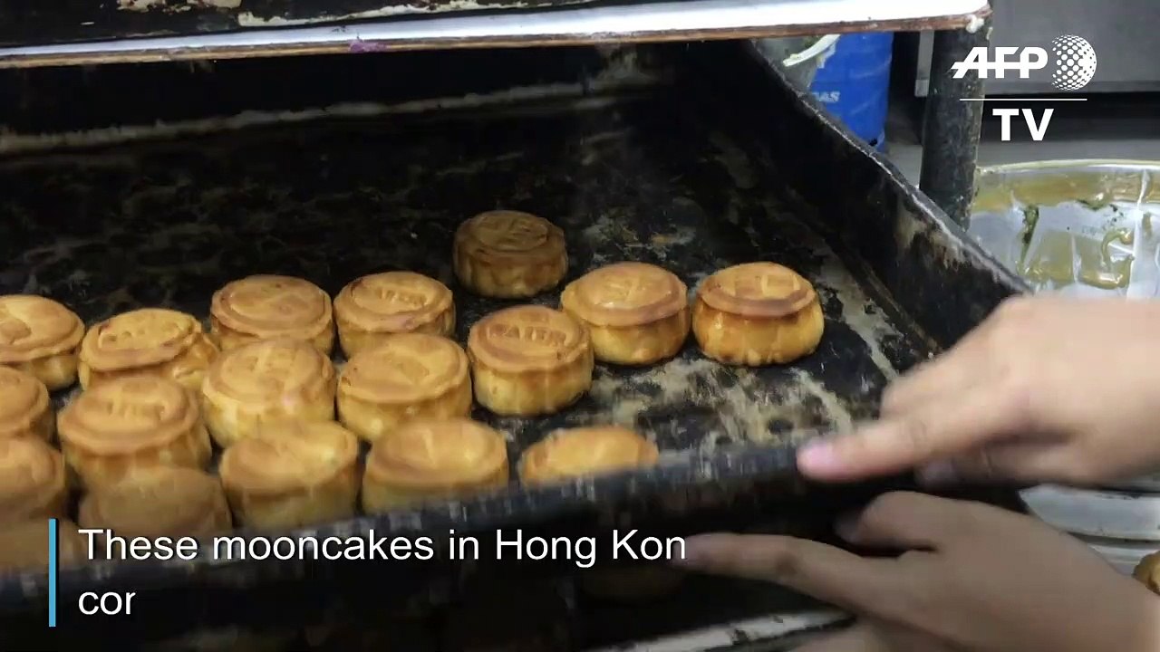 Hong Kong festival mooncakes get a protest makeover