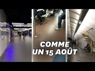 Les images des quais de la RATP déserts au petit matin