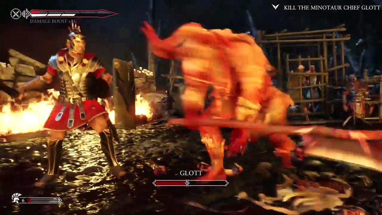 Ryse Son of Rome Gameplay Walkthrough Part 11 - Minotaur Chief Glott Boss (XBOX ONE)