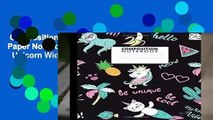 Composition Notebook: Nifty Wide Ruled Paper Notebook Journal | Cute Tropical Cat   Unicorn Wide
