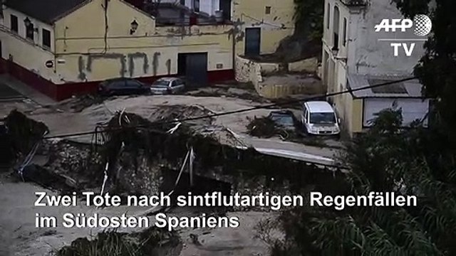 Zwei Tote nach Unwettern in Spanien