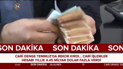 Cari denge temmuzda rekor kırdı