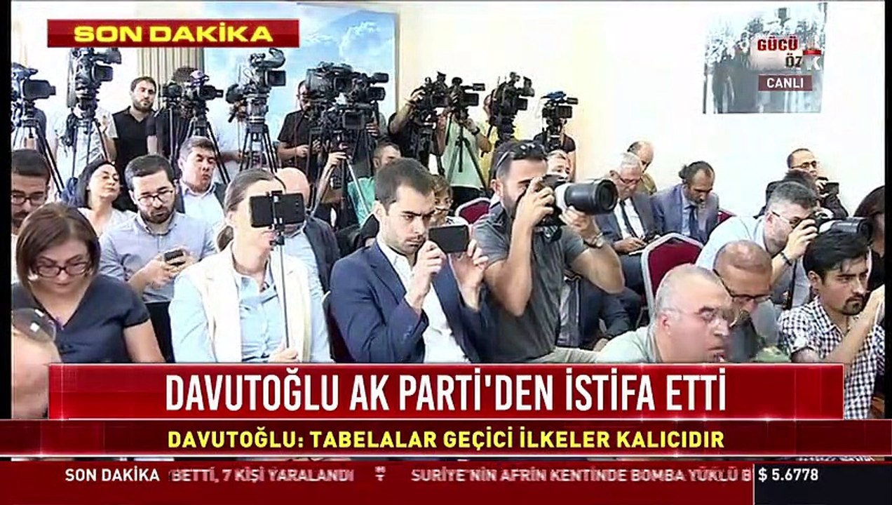 Son dakika: Ahmet Davutoğlu AKP’den istifa etti