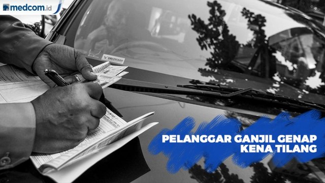 Ada 2.026 Pelanggar Ganjil Genap Kena Tilang
