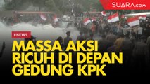 Masa Aksi Pendukung RUU KPK Ricuh di Depan Gedung KPK