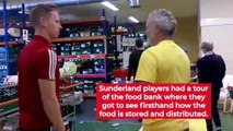 SAFC players visit Sunderland Food Bank