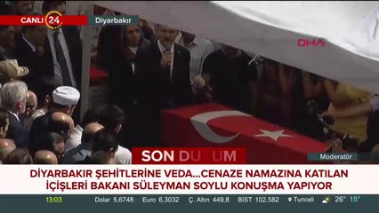 Diyarbakır şehitlerine veda...