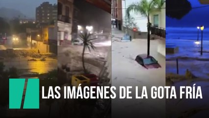 Las imágenes de la gota fría