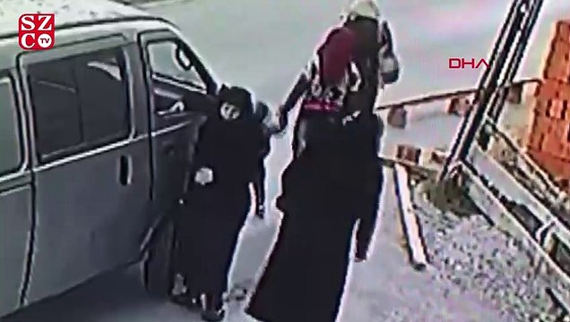 Esenyurt'ta kadının üzerine tuğlalar böyle düştü