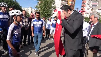 Şanlıurfa şehit polis ali öztürk için pedal çevirdiler