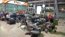 Miles de turistas atrapados en el aeropuerto de Alicante a causa de la gota fría