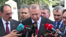 Cumhurbaşkanı Erdoğan, cuma namazı çıkışı açıklamalarda bulundu (2) - İSTANBUL