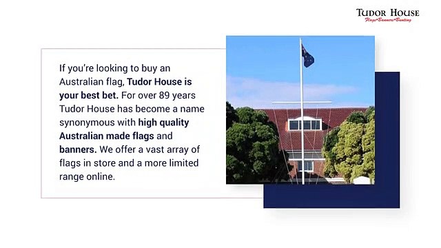 Australian Made Custom Flags in Perth - Tudor House