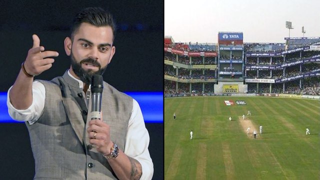 Virat Kohli Honoured With A Stand To His Name At Arun Jaitley Stadium