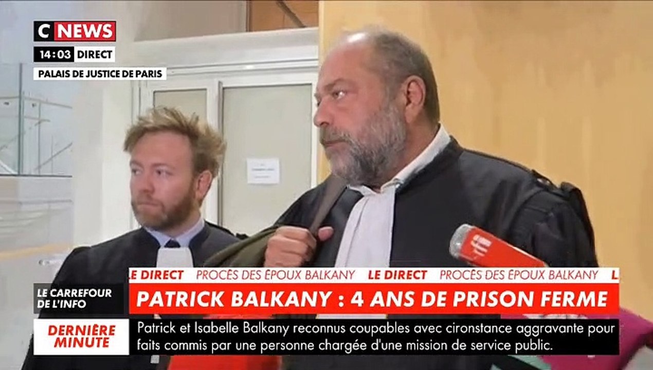Patrick Balkany condamné à 4 ans de prison ferme - Son avocat Eric Dupond-Moretti en colère: "On s'est payé Balkany aujourd'hui"