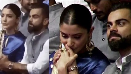 Anushka Sharma kisses Virat Kohli at Feroz Shah Kotla | FilmiBeat