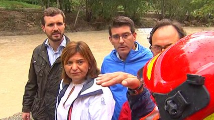 Casado ve en Ontinyent los efectos de la gota fría