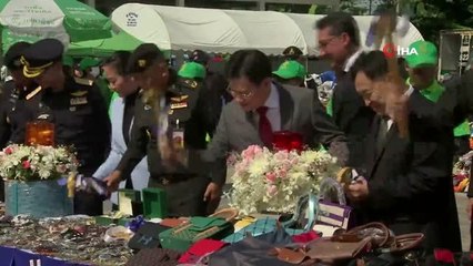 - Tayland'da korsanla mücadele- 18 milyon dolar değerindeki korsan ürünler imha edildi