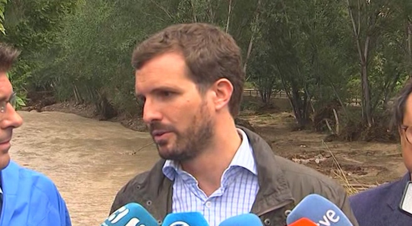 Pablo Casado por las inundaciones: "Hoy no es día de hacer política"
