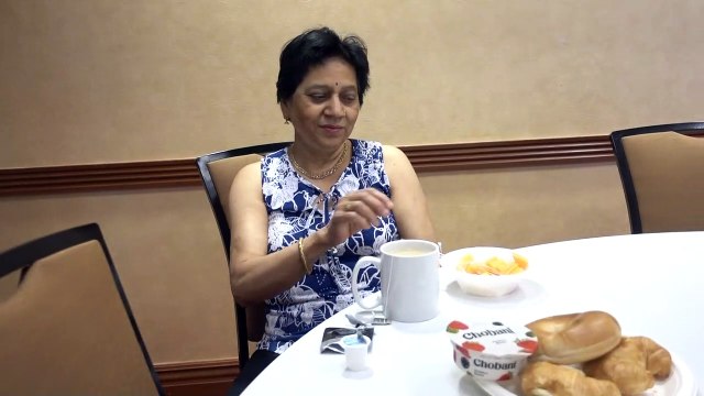 BDMV-121 Aruna & Hari Sharma at breakfast Table Residence Inn Marriott Rogers AR USA May 18, 2019