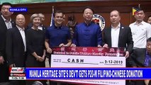 Manila heritage site's dev't gets P20-M Filipino-Chinese donation