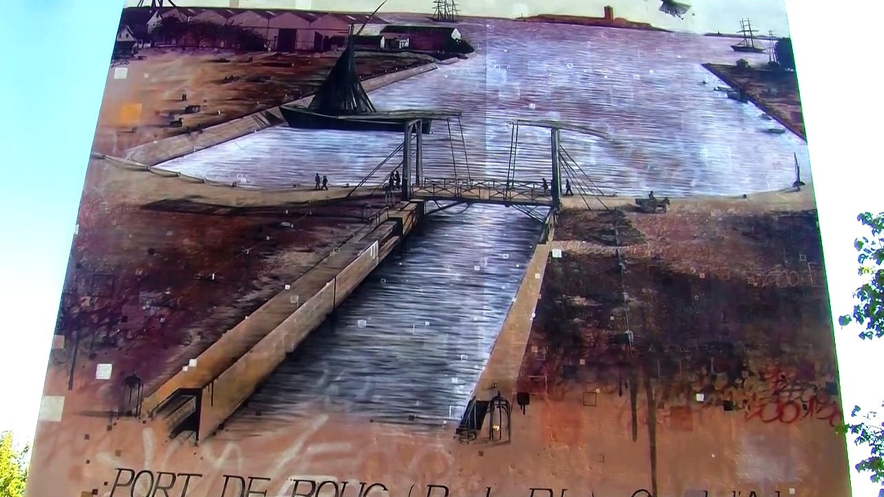 Une fresque géante à Port-de-Bouc - Vidéo Dailymotion