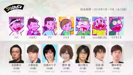 深夜！天才バカボンの声優さんたちは、こんな顔！