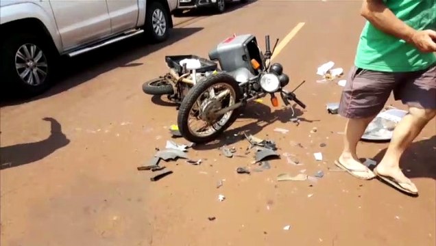 Motociclista fica ferido ao se envolver em acidente na região da FAG