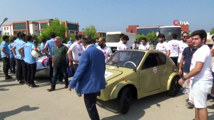 Üniversite öğrencileri insansız hava aracı ve hidrojenle çalışan otomobil yaptı