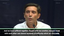 Former Valencia manager breaks down in emotional last press conference