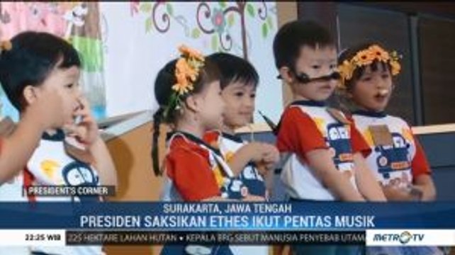 Jokowi Saksikan Jan Ethes Ikut Pentas Musik