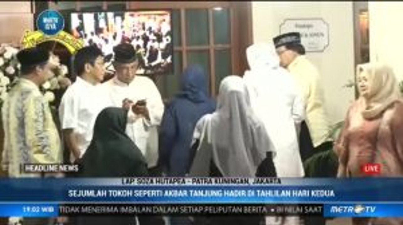 Akbar Tanjung Hadiri Tahlilan di Kediaman BJ Habibie