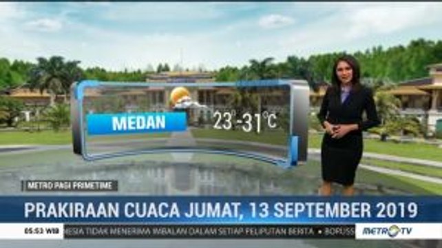 Prakiraan Cuaca, Jumat 13 September 2019