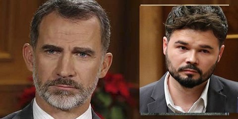 Gabriel Rufián:  "Tengo la sospecha de que el Rey Felipe VI es votante y militante de VOX"