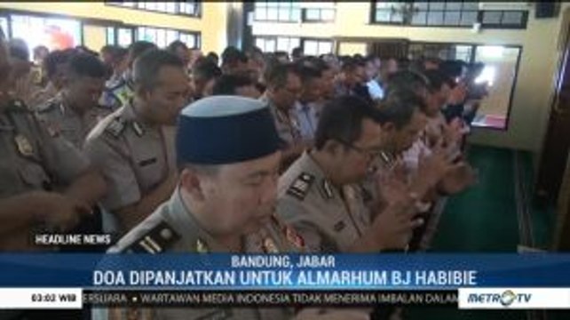 Polrestabes Bandung Gelar Doa Bersama untuk BJ Habibie