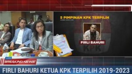 Firli Bahuri Terpilih Jadi Ketua KPK