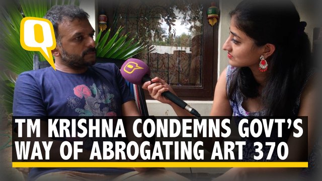‘Democratic Emergency’: Singer TM Krishna on J&K, Art 370 & Media