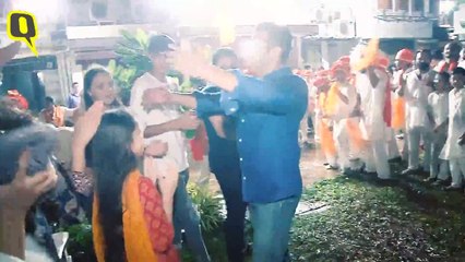 Salman, Sohail, Arpita Say Goodbye to Ganpati Bappa