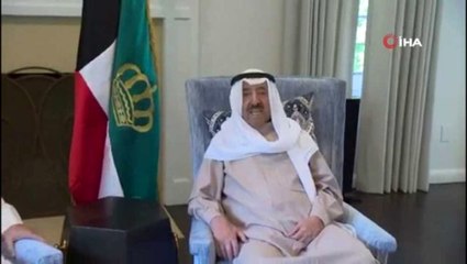 Kuveyt Emiri taburcu olmasının ardından ilk kez görüntülendi