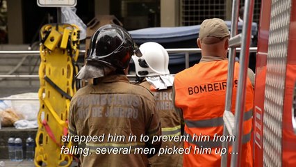 Firefighters continue their duties at Rio hospital