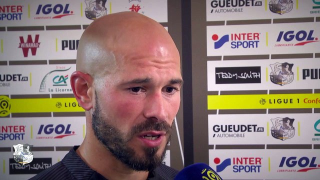 Après le match, Amiens SC - Olympique Lyonnais - Christophe Jallet ( 2 - 2)