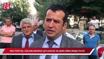 Maltepe'de, kolonlarında çatlaklar oluşan bina boşaltıldı