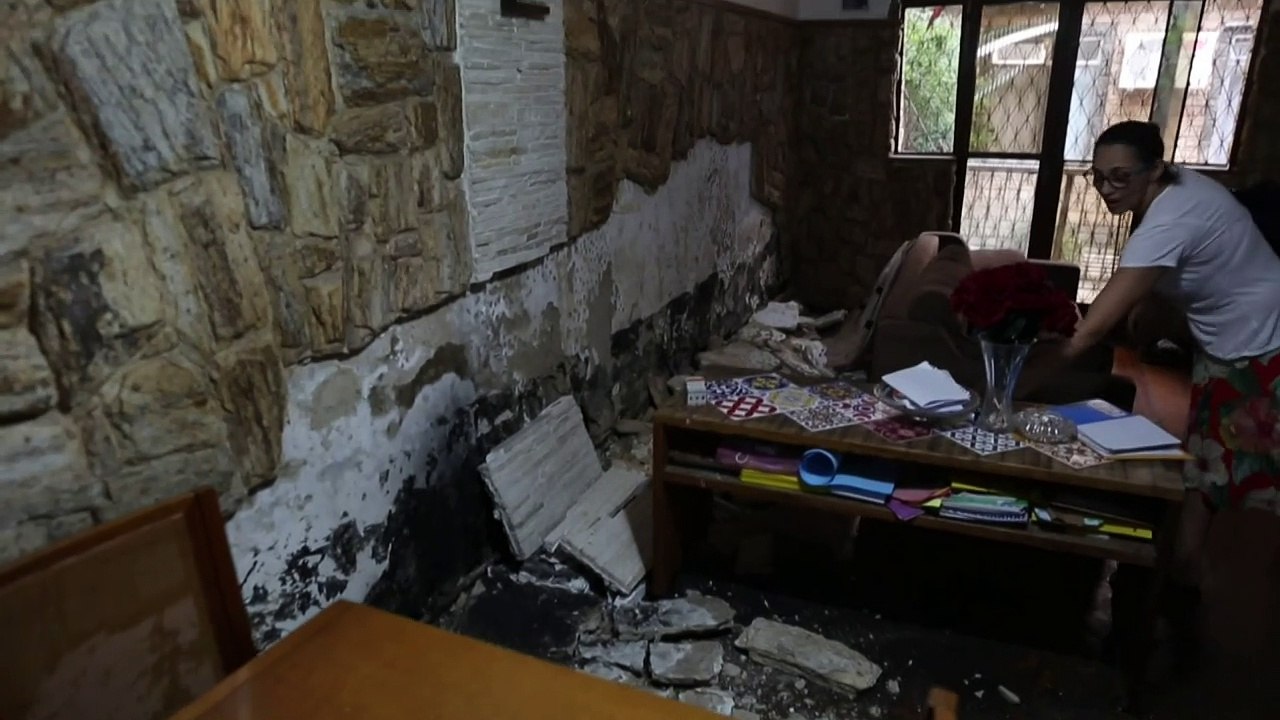Residência danificada