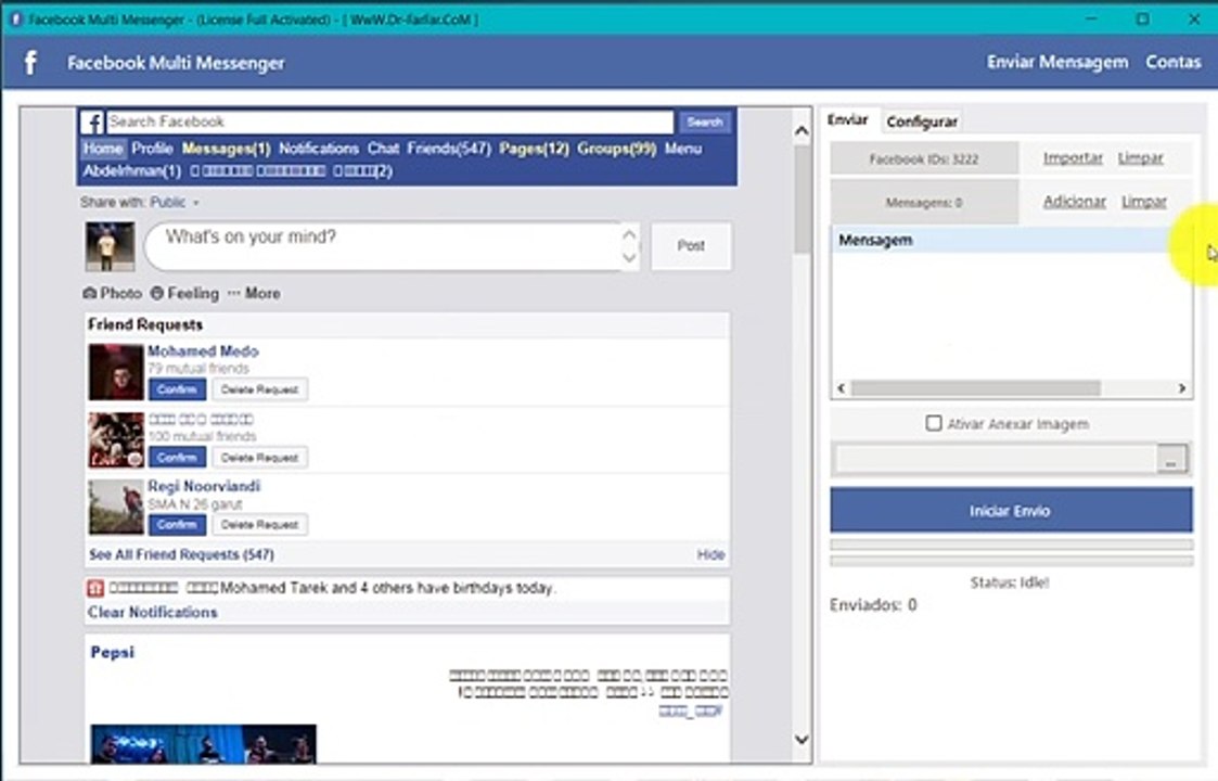 شرح برنامج اوتلاند AutLand Suite ارسال رسائل تلقائبة علي الفيسبوك Facebook نصوص و روابط و صور مع تجنب الحظر